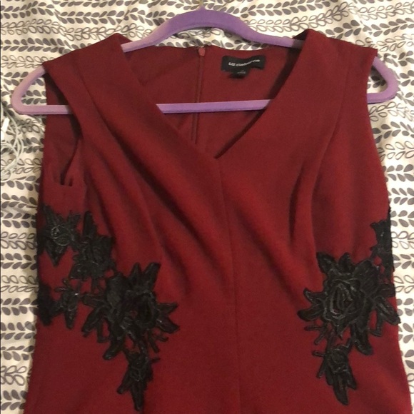 Maroon sleeveless fit and flare - Picture 2 of 2